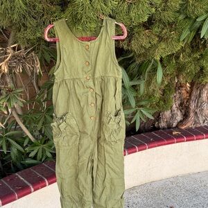 Mayoral Olive Green Kids Jumpsuit